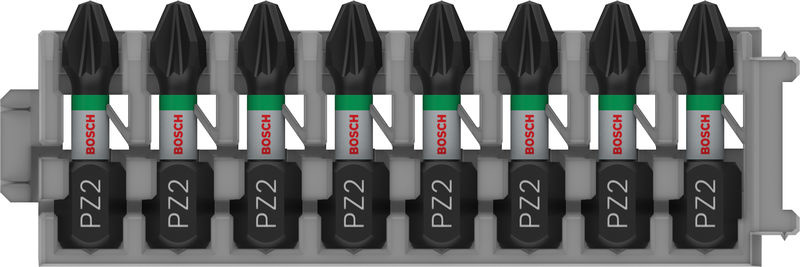 Bit PRO Pozidriv Impact, PZ2, 25 mm, 8 ks