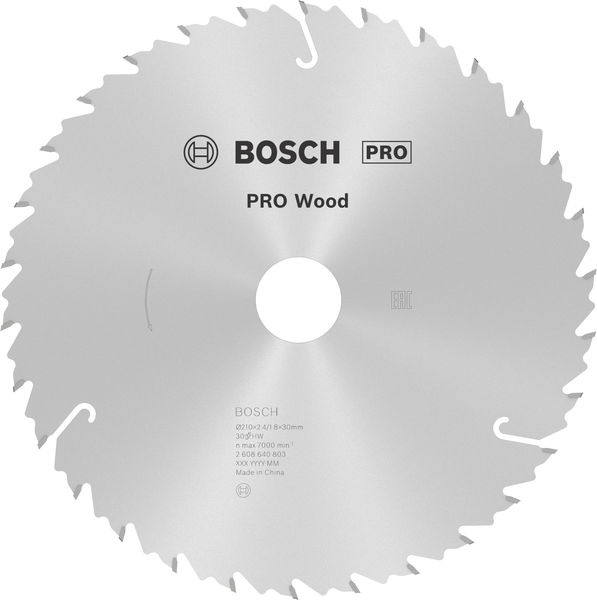 Pilový kotouč PRO Wood pro okružní pilu, 210 × 2,4 × 30 mm, T30