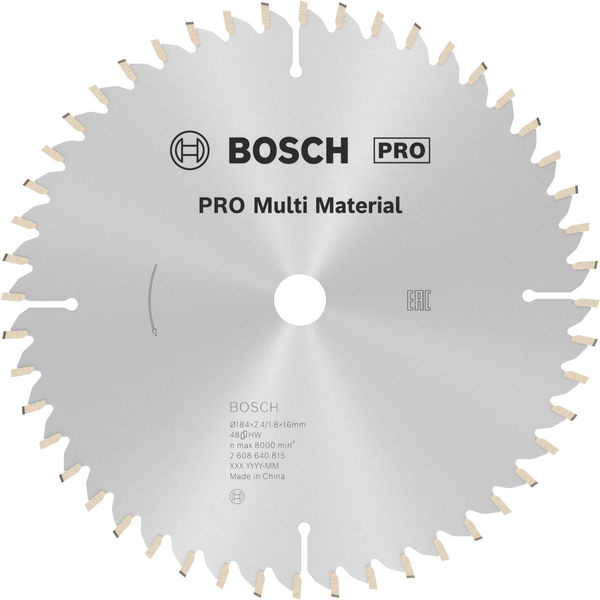 Pilový kotouč PRO Multi Material pro okružní pilu, 184 × 2,4 × 16 mm