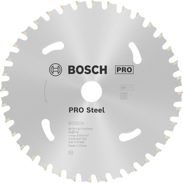 Pilový kotouč PRO Steel cordless pro akumulátorovou okružní pilu, 173 × 1,6 × 20 mm