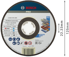 Řezací kotouč PRO Multi Material X-Lock, 125 × 1 × 22,23 mm