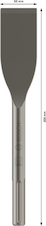 Sada sekáčů na dlaždice PRO SDS max-5C 50 × 300 mm, 5 ks