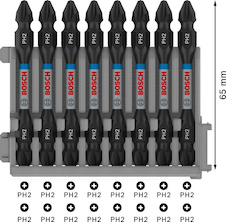 Sada PRO Impact Set s držákem bitů Quick Change a indexem Pick and Click, PH2, PZ2, T15, T20, T25, T30, QC BH, 50 mm, 8ks