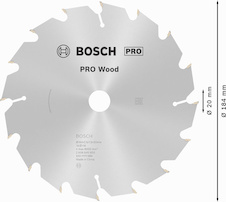 Pilový kotouč PRO Wood pro okružní pilu, 184 × 2,5 × 20 mm