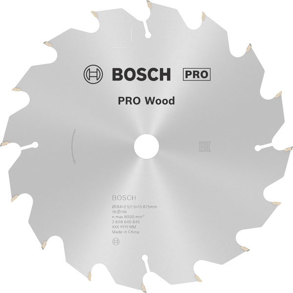 Pilový kotouč PRO Wood pro okružní pilu, 184 × 2,5 × 16 mm