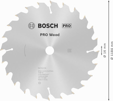 Pilový kotouč PRO Wood pro okružní pilu, 184 × 2,5 × 16 mm