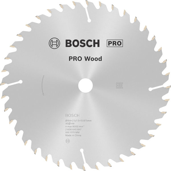 Pilový kotouč PRO Wood pro okružní pilu, 184 × 2,5 × 16 mm