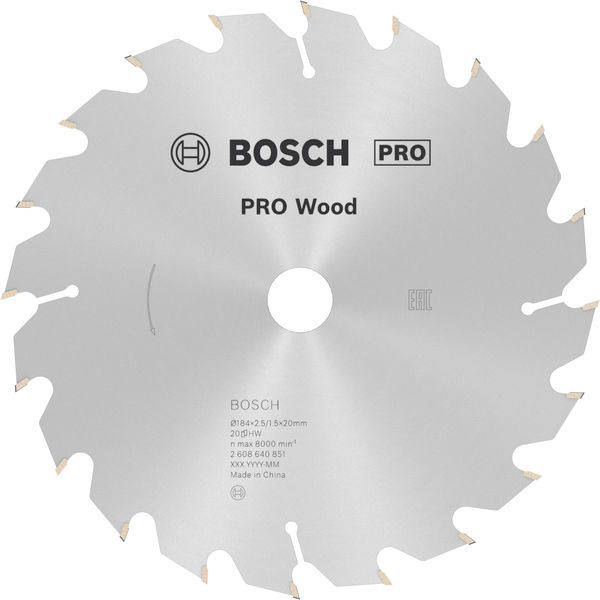 Pilový kotouč PRO Wood pro okružní pilu, 184 × 2,5 × 20 mm