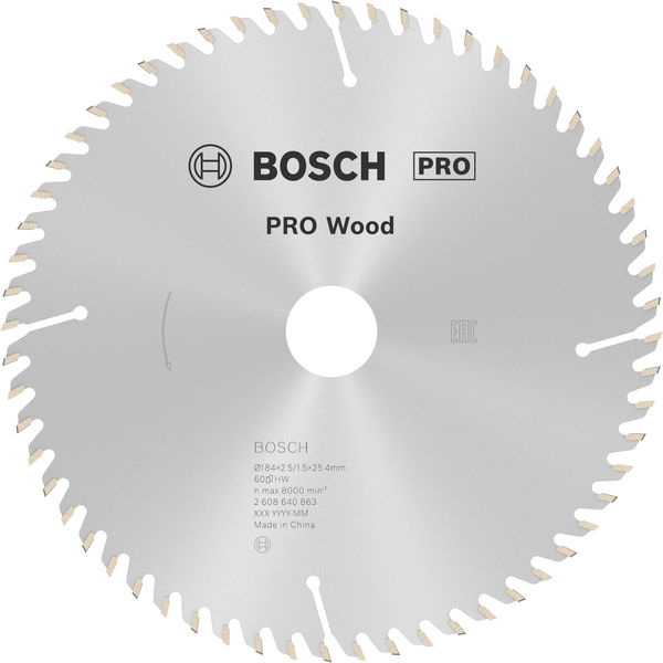 Pilový kotouč PRO Wood pro okružní pilu, 184 × 2,5 × 25 mm