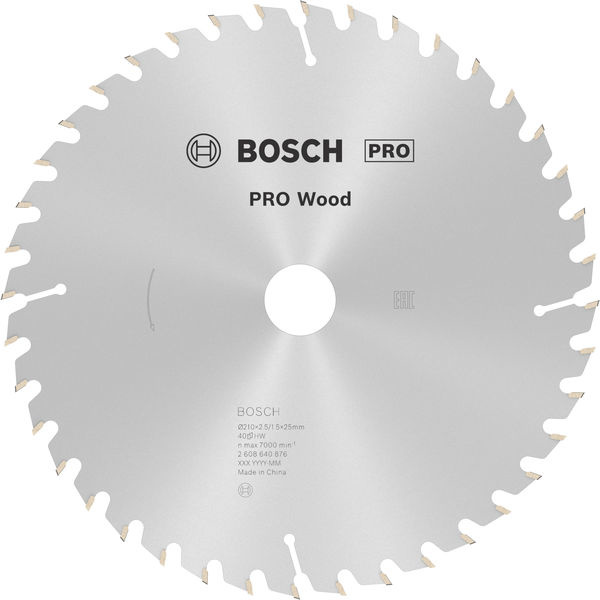 Pilový kotouč PRO Wood pro okružní pilu, 210 × 2,5 × 25 mm