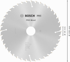 Pilový kotouč PRO Wood pro okružní pilu, 235 × 2,5 × 35 mm