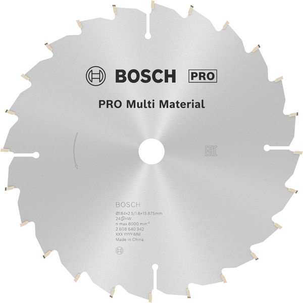 Pilový kotouč PRO Multi Material pro okružní pilu, 184 × 2,5 × 16 mm