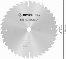 Pilový kotouč PRO Multi Material pro okružní pilu, 210 × 2,5 × 16 mm