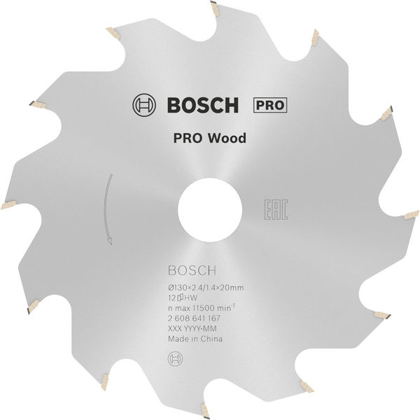 Pilový kotouč PRO Wood pro okružní pilu, 130 × 2,4 × 20 mm, T12