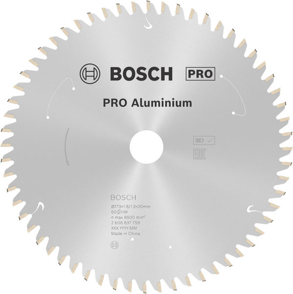 Pilový kotouč PRO Aluminium cordless pro akumulátorovou okružní pilu, 173 × 1,8 × 20 mm