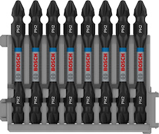 Oboustranný bit PRO Impact pro Pick and Click, PH2, 65 mm, 8 ks
