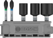 Sada PRO Impact Set s nástrčnými klíči a indexem Pick and Click, PH2 × 50, PZ2 × 50, NS8 × 50, NS10 × 50, NS13 × 50 mm, 5 ks