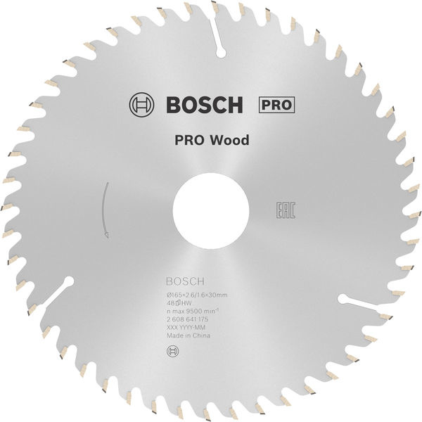 Pilový kotouč PRO Wood pro okružní pilu, 165 × 2,6 × 30 mm, T48