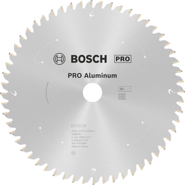 Pilový kotouč PRO Aluminium cordless pro akumulátorovou okružní pilu, 190 × 2 × 20 mm
