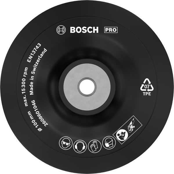Podložný talíř PRO Backing Pad Soft, 100 mm, s upínací maticí, M10