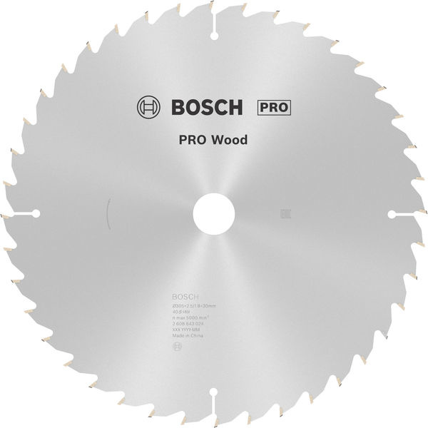 Pilový kotouč PRO Wood pro okružní pilu, 305 × 2,5 × 30 mm