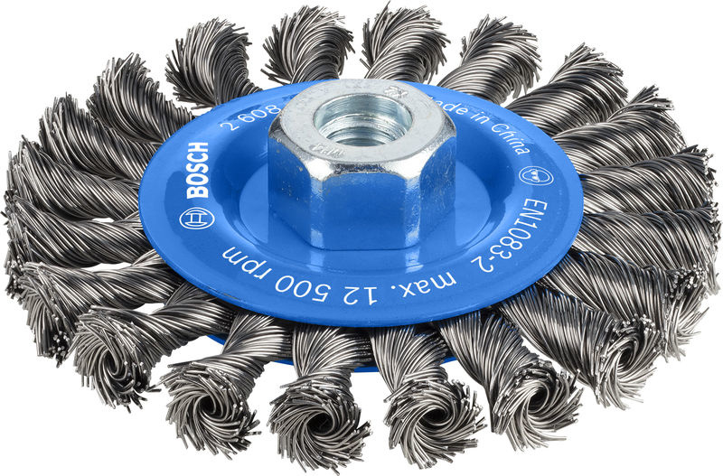 Drátěný kartáč PRO Metal heavy, 115 × 0,5 mm, závit