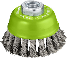 Hrncový kartáč PRO Stainless Steel heavy, 75 × 0,5 mm, závit