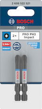 Bit PRO Phillips Impact, PH3, 55 mm, 2 ks