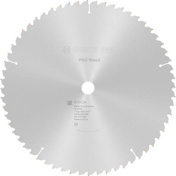 Pilový kotouč PRO Wood pro okružní pilu, 406 × 3,2 × 30 mm