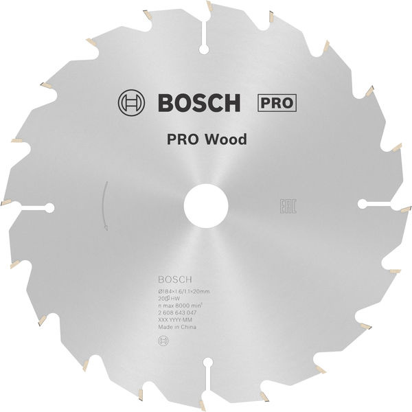 Pilový kotouč PRO Wood pro okružní pilu, 184 × 1,6 × 20 mm