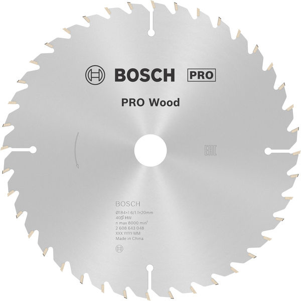Pilový kotouč PRO Wood pro okružní pilu, 184 × 1,6 × 20 mm
