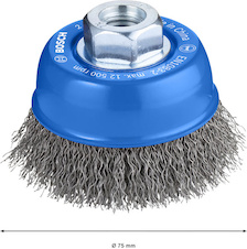 Hrncový kartáč PRO Metal clean, 70 × 0,3 mm, závit