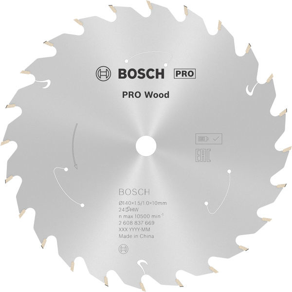Pilový kotouč PRO Wood cordless pro akumulátorovou okružní pilu, 140 × 1,5 × 10 mm