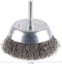 Hrncový kartáč PRO Metal clean, rovná stopka, 70 × 0,3 mm