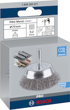 Hrncový kartáč PRO Metal clean, rovná stopka, 70 × 0,2 mm