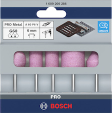 Sada brusných tělísek PRO Steel, 25 × 24; 15 × 30; 15 × 30; 25 × 25; 20 × 25 mm, G60; G60; G60; G60; G60, 5 ks