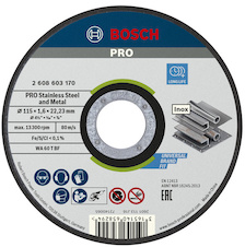 Řezací kotouč PRO Stainless Steel and Metal, 115 × 1,6 × 22,23 mm, rovný