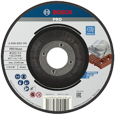 Řezací kotouč PRO Stone, 125 × 2,5 × 22,23 mm