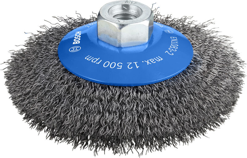 Zkosený kartáč PRO Metal clean, 115 × 0,3 mm, závit