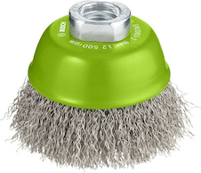 Hrncový kartáč PRO Stainless Steel clean, 75 × 0,3 mm, závit