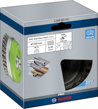 Hrncový kartáč PRO Stainless Steel heavy, 100 × 0,35 mm, závit