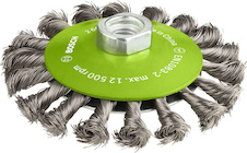 Zkosený kartáč PRO Stainless Steel heavy, 115 × 0,35 mm, závit