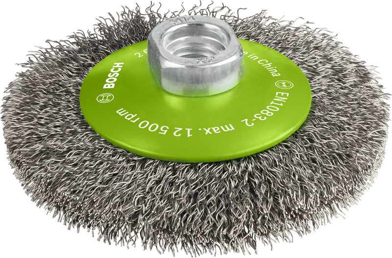 Zkosený kartáč PRO Stainless Steel clean, 100 × 0,35 mm, závit