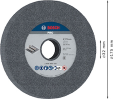 Hrubovací kotouč PRO Metal, 175 × 25 × 32 mm, G36