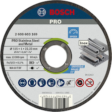 Řezací kotouč PRO Stainless Steel and Metal, 115 × 1 × 22,23 mm, rovný, 10 ks