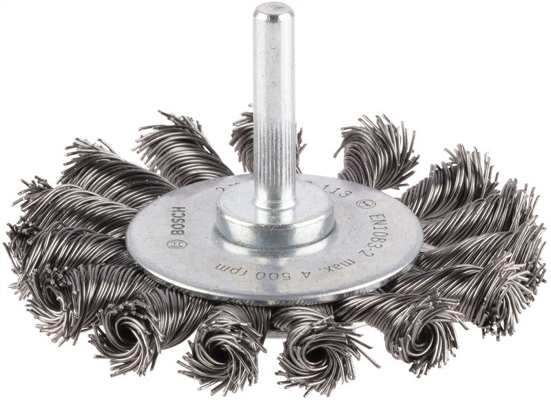 Drátěný kartáč PRO Metal heavy, rovná stopka, 75 × 0,5 mm