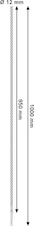 Vrták do betonu PRO SDS plus-5X, 12 × 950 × 1 000 mm