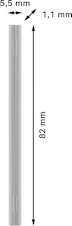 Hoblovací nůž PRO, 82 × 5,5 × 1,1 mm