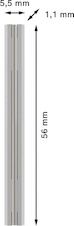 Hoblovací nůž PRO, 56 × 5,5 × 1,1 mm