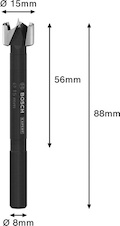 Sada Forstnerových vrtáků EXPERT Wood, 15 mm
